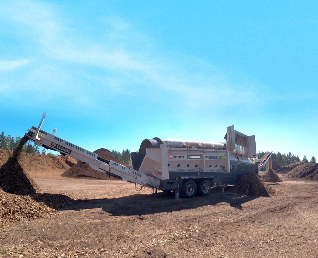 Ecotec Phoenix 2100 trommel screening plant