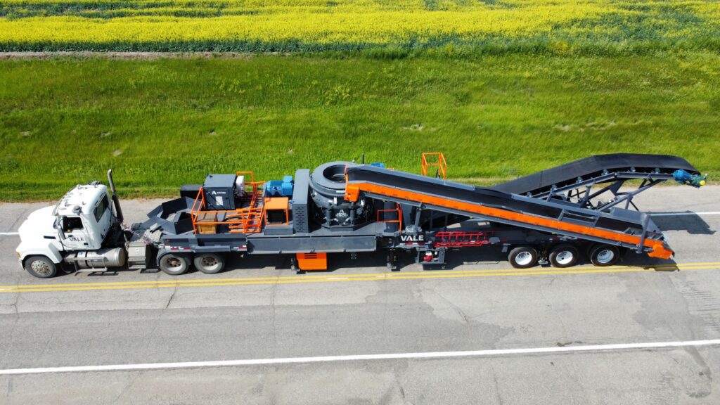 Astec Cone Crusher with In and Out Conveyors.