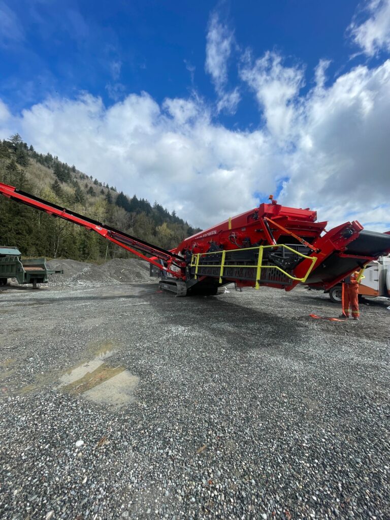 Sandvik QA411 screen plant.